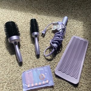 Curling/Straightening Iron Duo w/ accessories